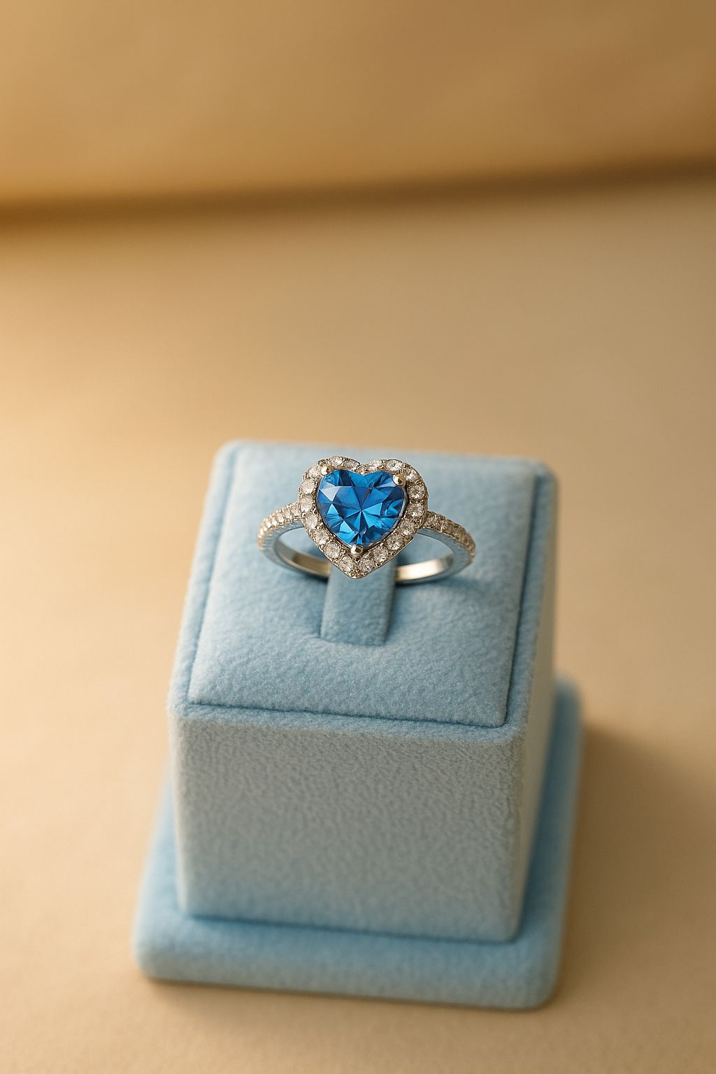 Heart-Shaped Diamond Ring