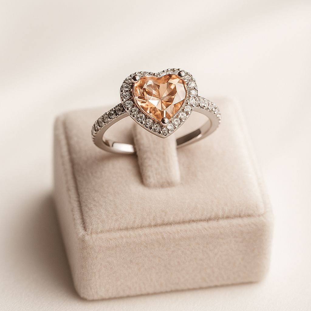 Heart-Shaped Diamond Ring