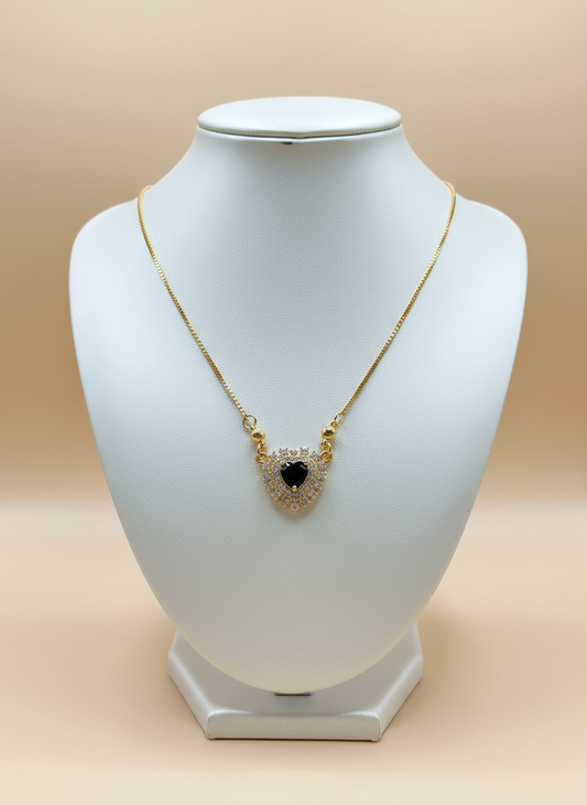 Black heart pendant