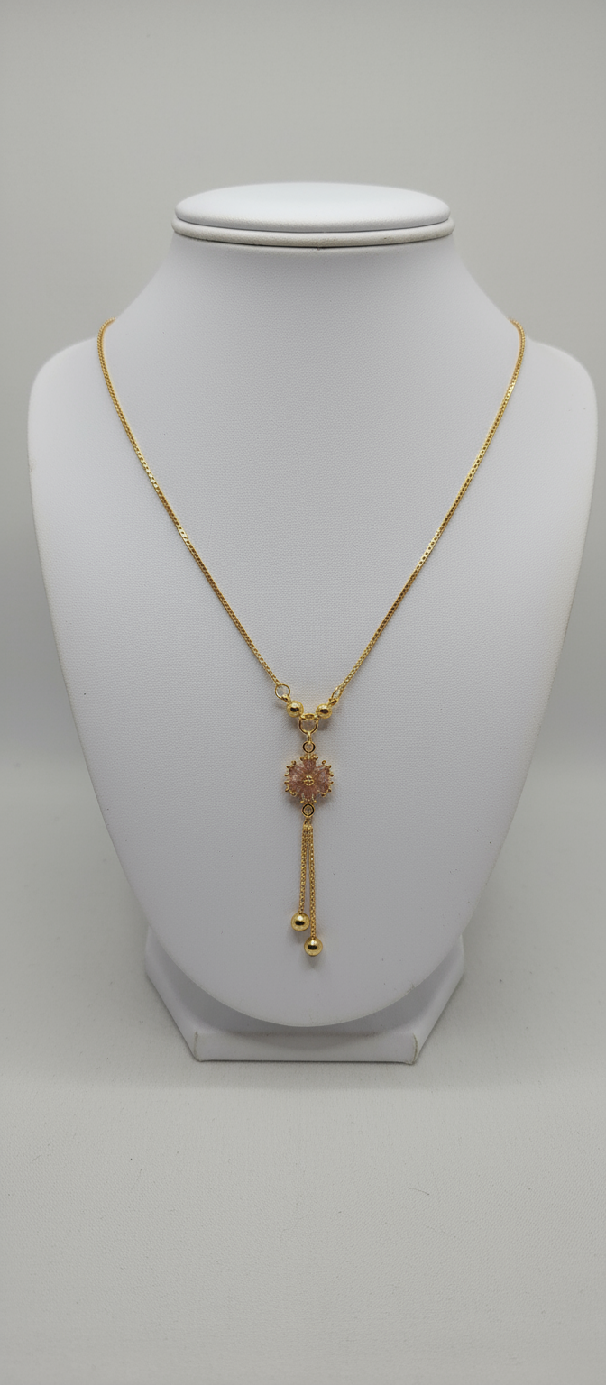 Pink Floral Pendant