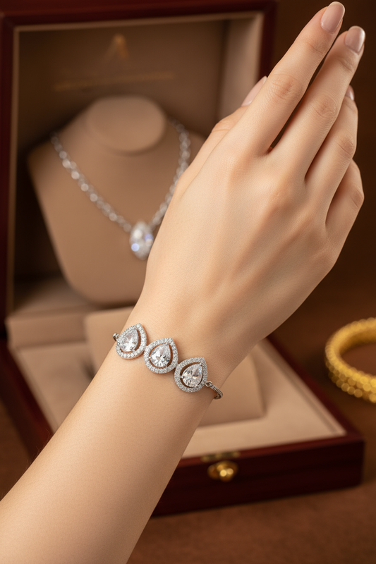 Triple Teardrop Bracelet