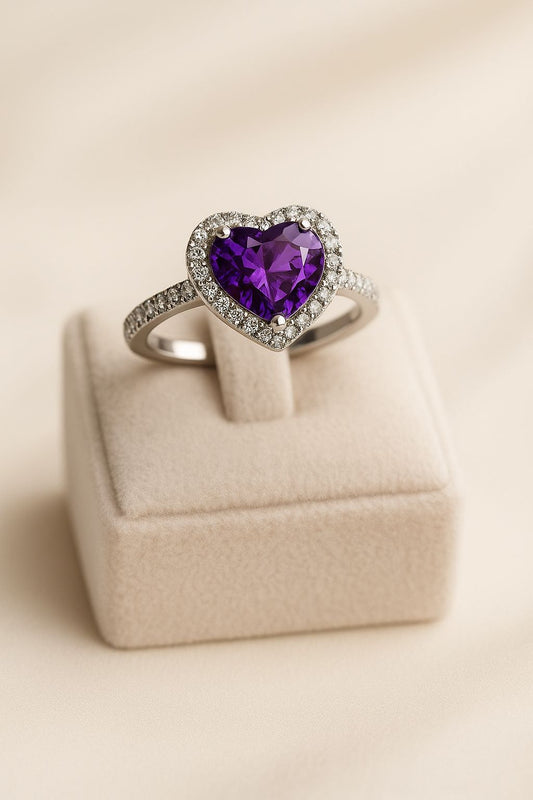 Heart-Shaped Diamond Ring