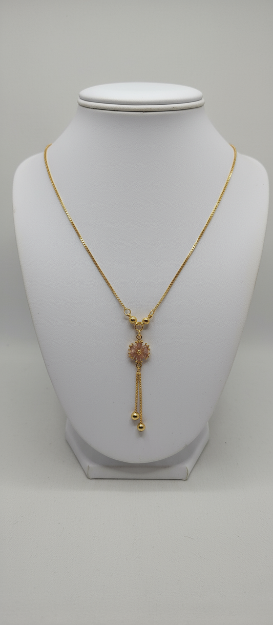 Pink Floral Pendant